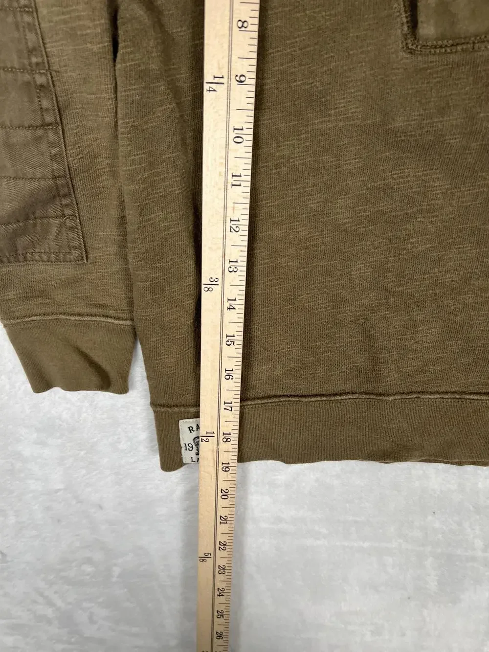 Polo Ralph Lauren Boys 8 Brown Henley Rugby Long Sleeve Button Pocket